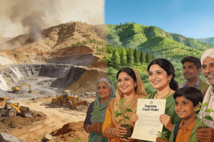 Supreme Court redefines Aravali Hills, bans new mining leases in Delhi, Haryana, Rajasthan & Gujarat to protect this ecological fortress from desertification. Key impacts & alternatives explained.