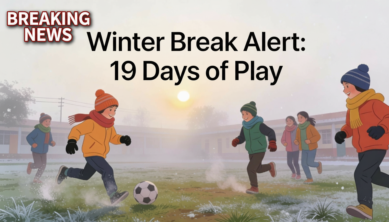 Winter Break Alert: Breaking news! 19 days of icy fog fun—kids kick football in misty schoolyards. Cozy tips, family games & North India joy await. Dive into winter magic now!