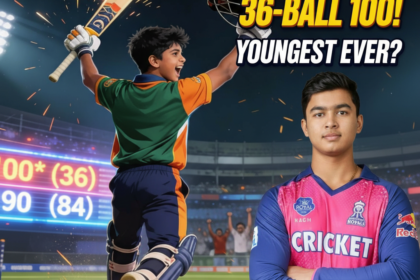 14-year-old Vaibhav Sooryavanshi smashes a 36-ball hundred in Vijay Hazare Trophy, becoming the youngest centurion and eyeing a double ton.​