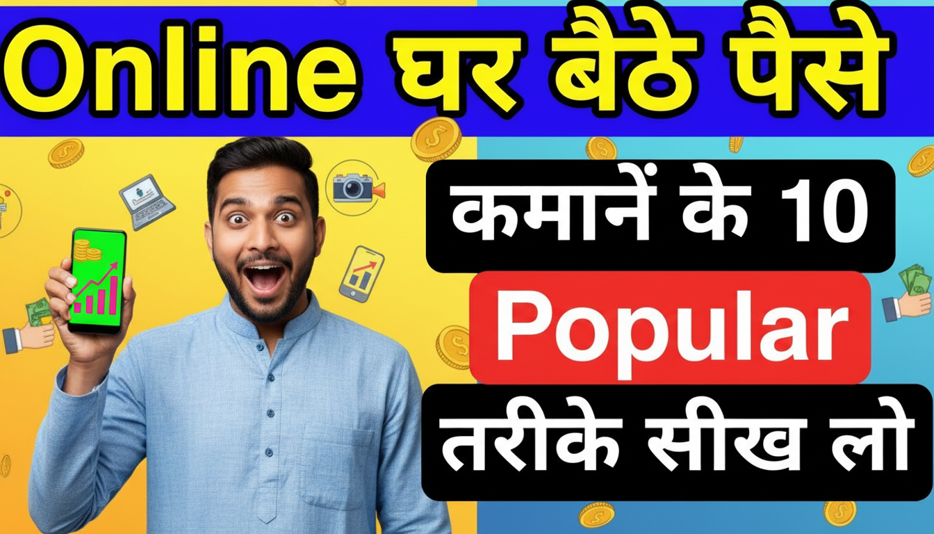 महंगाई भगाओ! घर बैठे पैसे कमाने के 10+ सिद्ध तरीके जानें! 2025 में जीरो इन्वेस्टमेंट से फ्रीलांसिंग, ऑनलाइन ट्यूशन, YouTube, एफिलिएट मार्केटिंग और पैसिव इनकम आइडियाज़। Haryana/Pehowa वालों के लिए स्पेशल टिप्स – आज शुरू करें, 50k/महीना कमाएं!