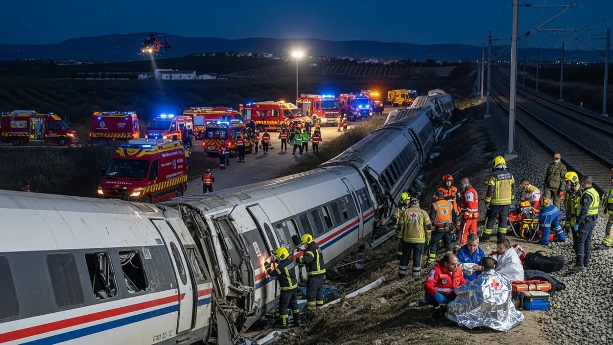 High-Speed Train Collision in spain